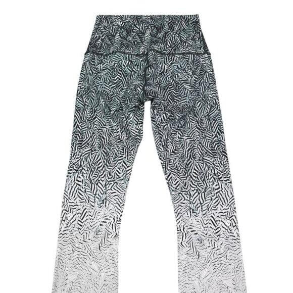 LULULEMON Wunder Under Pant Size 6 Dazzle Wunder Under 50g Alpine White Black - Picture 10 of 12